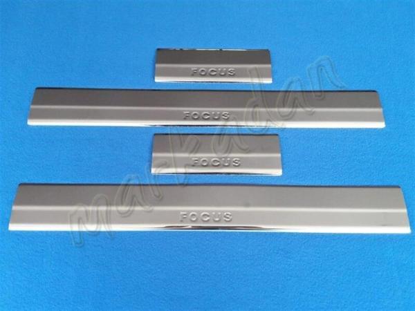 Ford Focus Krom Kapı Eşiği 2005-2011 4 Parça Paslanmaz Çelik - Image 1