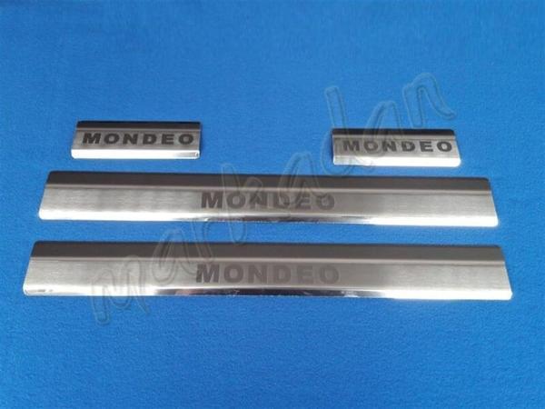 Ford Mondeo Krom Kapı Eşiği 2008-2015 4 Parça Paslanmaz Çelik - Image 1