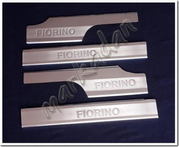 Markadan Fiat Fiorino Krom İç Kapı Eşiği 2008 Sonrası 4 Parça Paslanmaz Çelik - Image 1