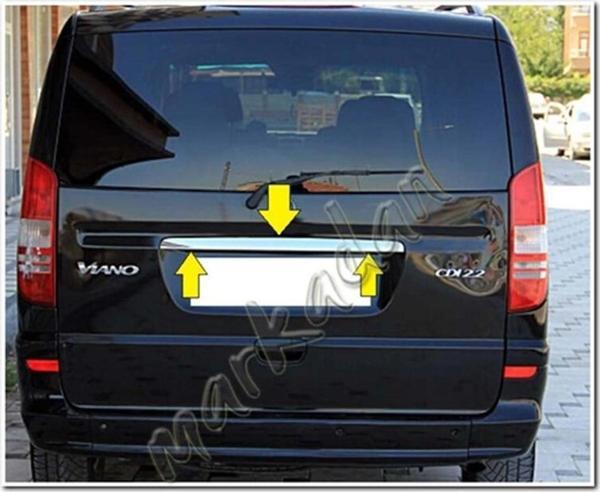 Markadan Mercedes Viano Krom Bagaj Çıtası 2004-2014 Paslanmaz Çelik - Image 1