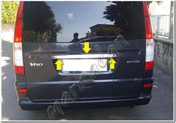 Markadan Mercedes Vito Krom Bagaj Çıtası 2004-2014 Paslanmaz Çelik - Image 1
