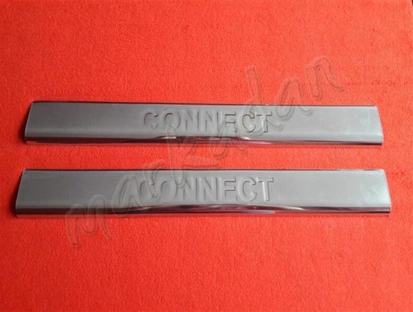 Markadan Ford Connect Krom Kapı Eşiği 2002-2014 2 Parça Paslanmaz Çelik - Image 1