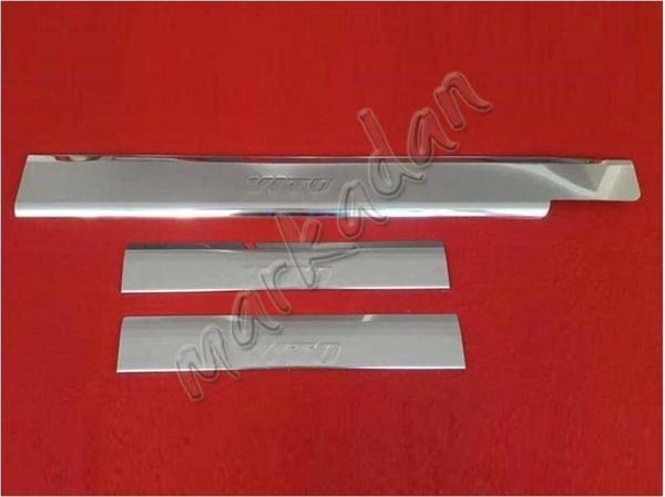 Markadan Mercedes Vito W638 Krom Kapı Eşiği 1996-2003 3 Parça Paslanmaz Çelik - Image 1