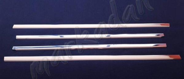 Markadan Mitsubishi Lancer Krom Cam Çıtası 2004-2007 4 Parça Paslanmaz Çelik - Image 1