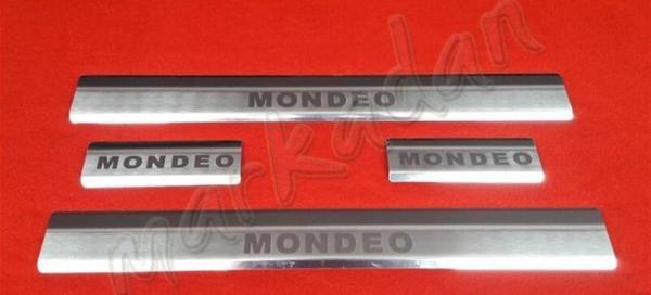 Markadan Ford Mondeo Krom Kapı Eşiği 2008-2015 4 Parça Paslanmaz Çelik - Image 1