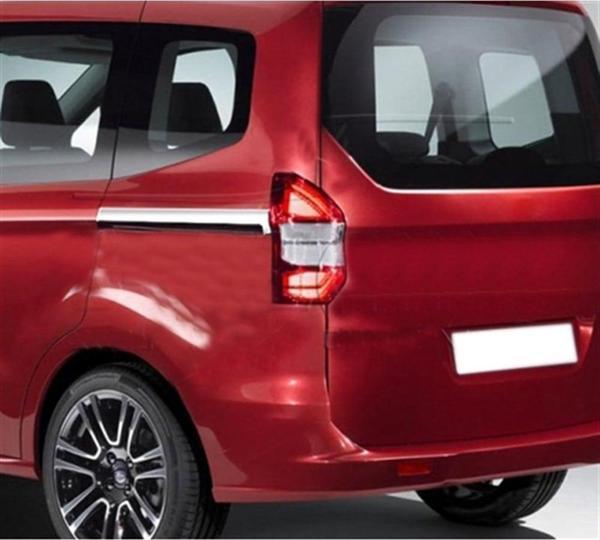 Markadan Ford Tourneo Courier Krom Sürgülü Kapı Çıtası 2014-2023 2 Parça Paslanmaz Çelik - Image 1