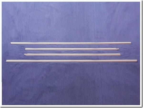 Markadan Land Rover Discovery 3 Krom Cam Çıtası 2004-2009 4 Parça Paslanmaz Çelik - Image 1