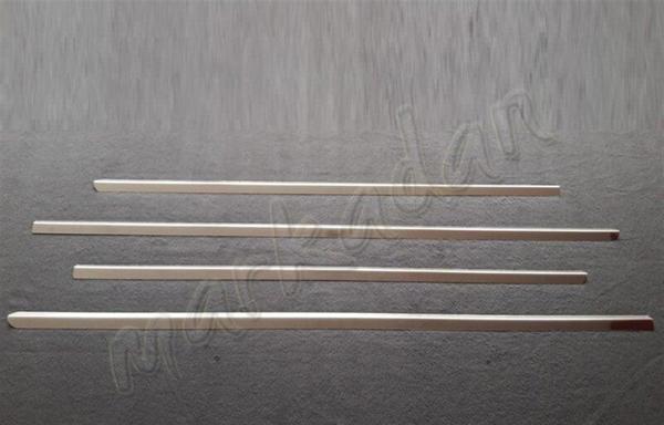 Markadan Mercedes E W211 Krom Cam Çıtası 2002-2009 4 Parça Paslanmaz Çelik - Image 1