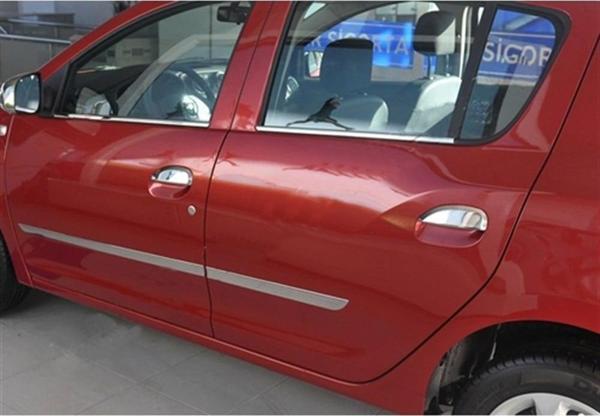 Markadan Renault Clio Symbol Krom Cam Çıtası 2013-2021 4 Parça Paslanmaz Çelik - Image 1