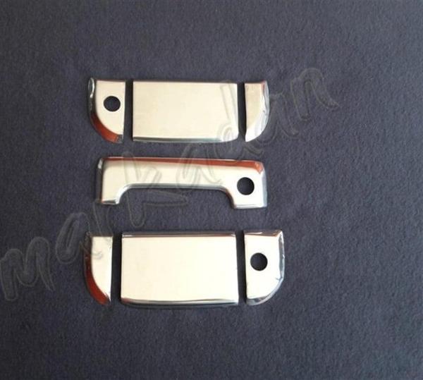 Markadan VW T4 Caravelle Krom Kapı Kolu 1995-2003 3 Kapı 7 Parça Paslanmaz Çelik - Image 1