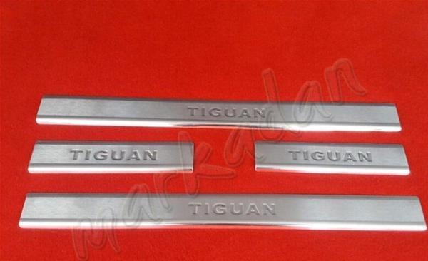 Markadan VW Tiguan Krom Kapı Eşiği 2015 Sonrası 4 Parça Paslanmaz Çelik - Image 1