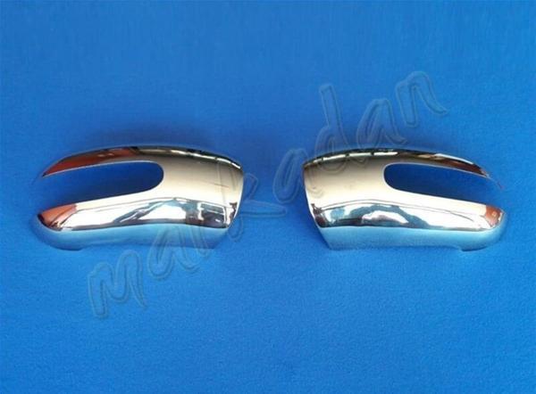 Mercedes ML W164 Krom Ayna Kapağı 2005-2011 2 Parça Paslanmaz Çelik - Image 1