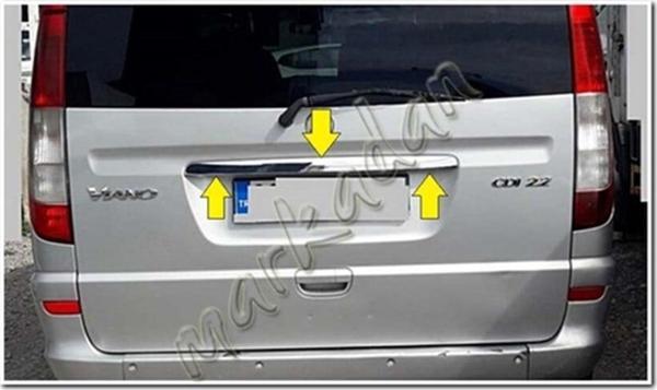 Mercedes Viano Krom Bagaj Çıtası 2004-2014 Paslanmaz Çelik - Image 1
