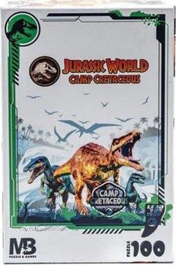 Jurassic Park Mabbels Jurassic World Camp Cretaceous 100 Parça Puzzle - Image 1
