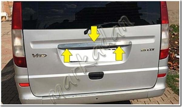 Mercedes Vito Krom Bagaj Çıtası 2004-2014 Paslanmaz Çelik - Image 1