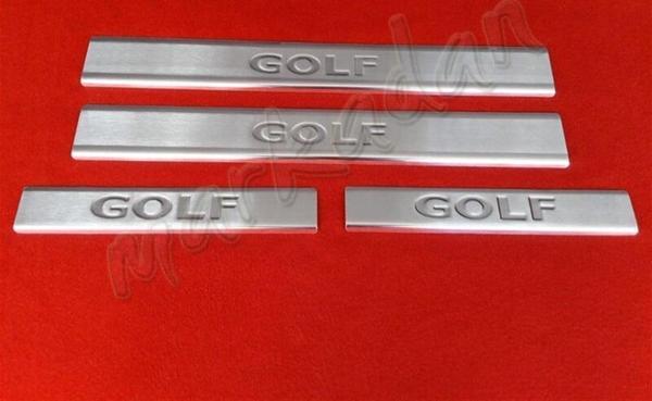 Markadan VW Golf 6 Krom Kapı Eşiği 2009-2012 4 Parça Paslanmaz Çelik - Image 1