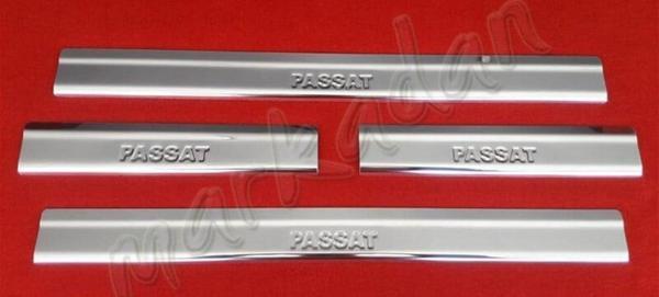 Markadan VW Passat 3C Krom Kapı Eşiği 2005-2015 4 Parça Paslanmaz Çelik - Image 1