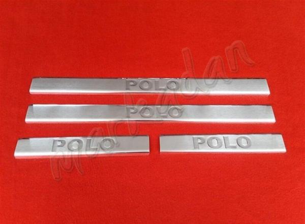 Markadan VW Polo Krom Kapı Eşiği 2001-2009 4 Parça Paslanmaz Çelik - Image 1