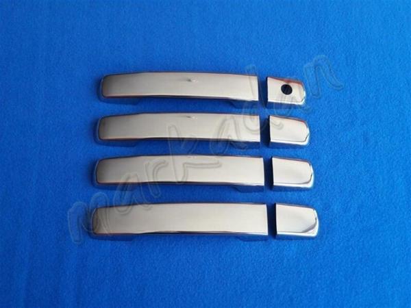 Nissan Qashqai Sensörsüz Krom Kapı Kolu 2007-2014 4 Kapı Paslanmaz Çelik - Image 1