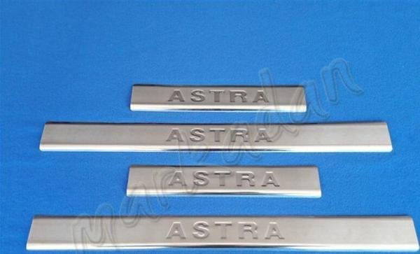 Opel Astra G Krom Kapı Eşiği 1998-2009 4 Parça Paslanmaz Çelik - Image 1