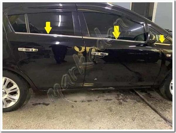 Opel Corsa D Krom Cam Çıtası 2006-2015 6 Parça Paslanmaz Çelik - Image 1