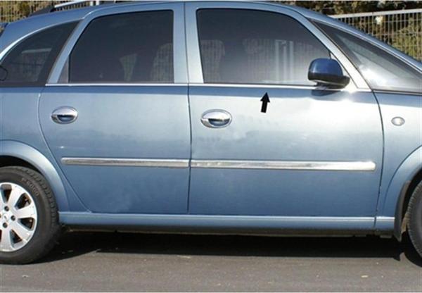 Opel Meriva Krom Cam Çıtası 2002-2010 8 Parça Paslanmaz Çelik - Image 1