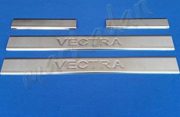 Opel Vectra C Krom Kapı Eşiği 2002-2009 4 Parça Paslanmaz Çelik - Image 1