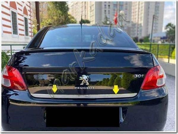 Peugeot 301 Krom Bagaj Alt Çıta 2012 Sonrası Paslanmaz Çelik - Image 1