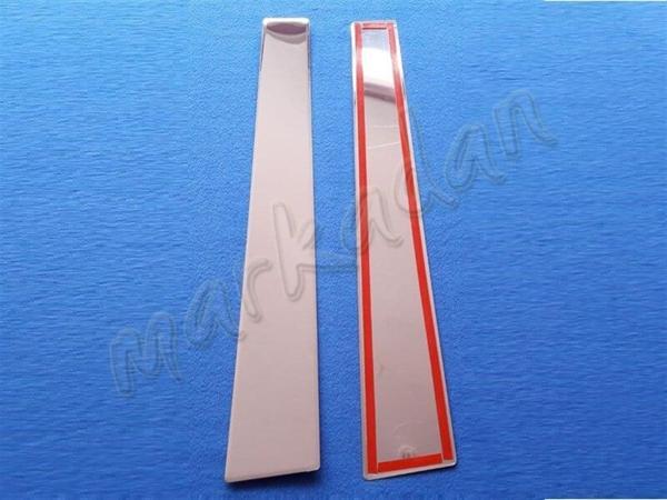 VW Caddy Krom Kapı Direği 2004-2014 2 Parça Paslanmaz Çelik - Image 1