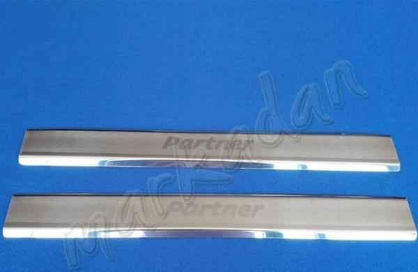 Peugeot Partner Krom Kapı Eşiği 1996-2008 2 Parça Paslanmaz Çelik - Image 1