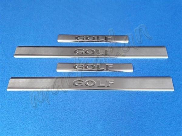 VW Golf 5 Krom Kapı Eşiği 2004-2009 4 Parça Paslanmaz Çelik - Image 1