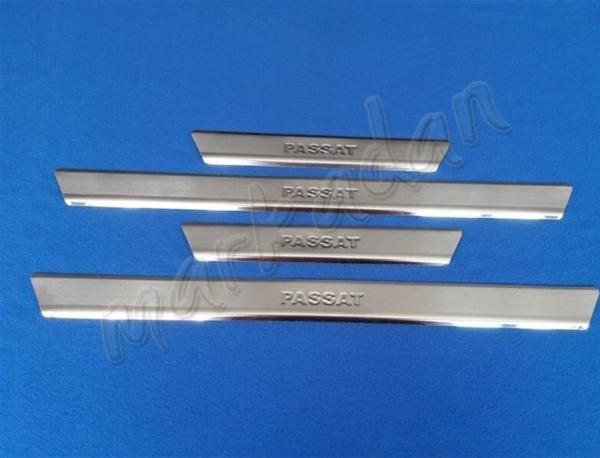 VW Passat B8 Krom Kapı Eşiği 2015 Sonrası 4 Parça Paslanmaz Çelik - Image 1