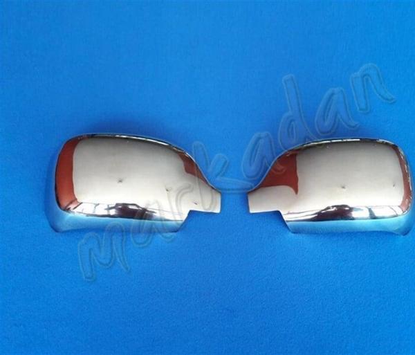 Renault Kangoo Krom Ayna Kapağı 2002-2007 2 Parça Paslanmaz Çelik - Image 1