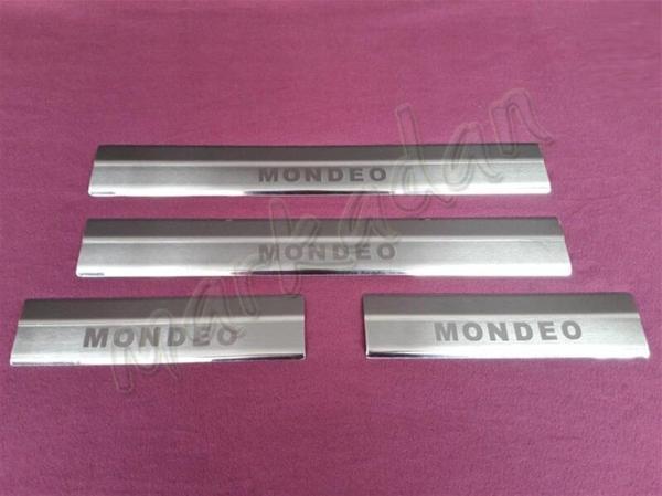 WOC Chrome Ford Mondeo Krom Kapı Eşiği 2000-2007 4 Parça Paslanmaz Çelik - Image 1