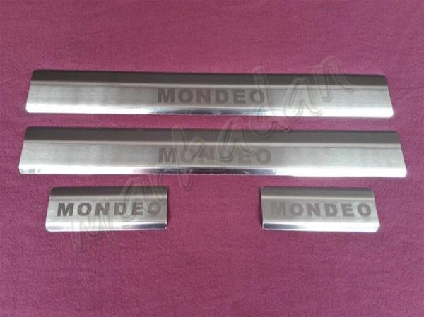 WOC Chrome Ford Mondeo Krom Kapı Eşiği 2008-2015 4 Parça Paslanmaz Çelik - Image 1