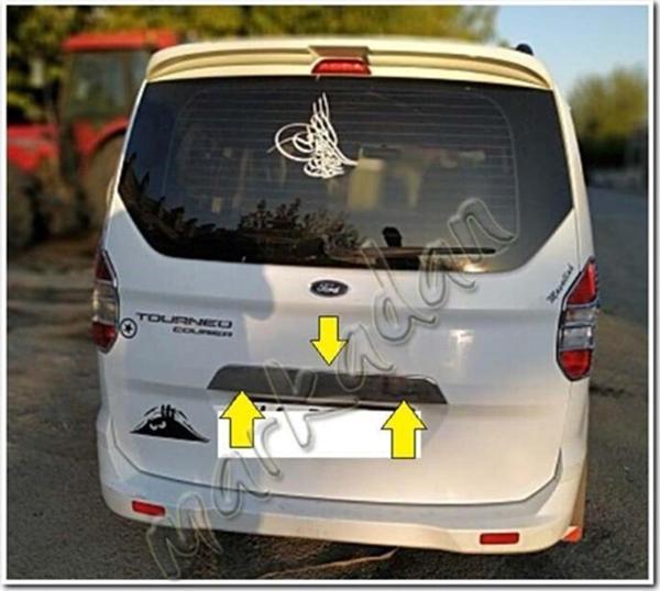 WOC Chrome Ford Tourneo Courier Krom Bagaj Çıtası 2014-2023 Paslanmaz Çelik - Image 1