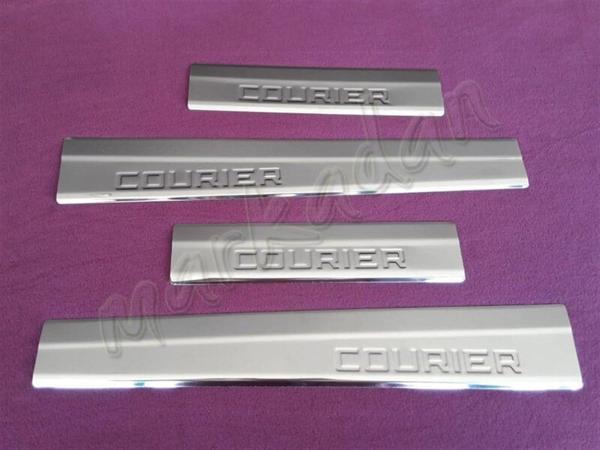 WOC Chrome Ford Tourneo Courier Krom Kapı Eşiği 2014-2023 4 Parça Paslanmaz Çelik - Image 1