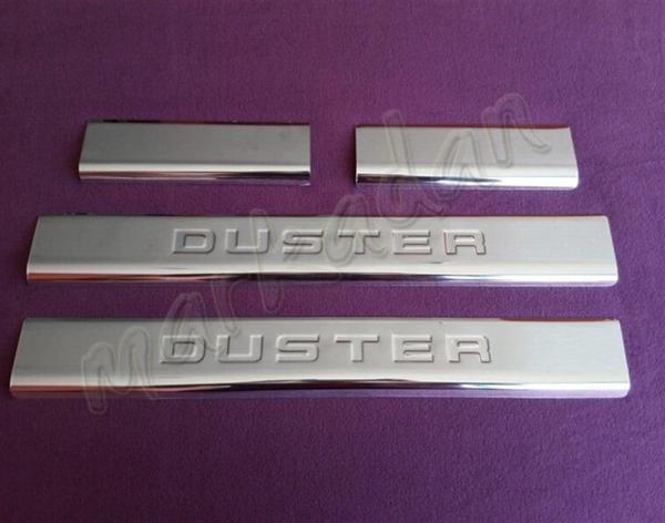 WOC Chrome Dacia Duster Krom Kapı Eşiği 2010-2017 4 Parça Paslanmaz Çelik - Image 1