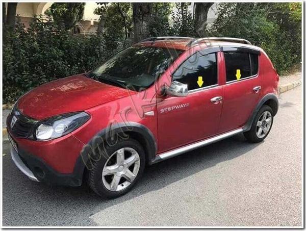 WOC Chrome Dacia Sandero Krom Cam Çıtası 2006-2012 4 Parça Paslanmaz Çelik - Image 1