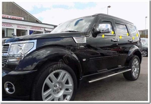 WOC Chrome Dodge Nitro Krom Cam Çıtası 2007-2012 6 Parça Paslanmaz Çelik - Image 1