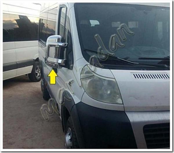 WOC Chrome Fiat Ducato Krom Ayna Kapağı 2006 Sonrası 2 Parça Abs Krom - Image 1