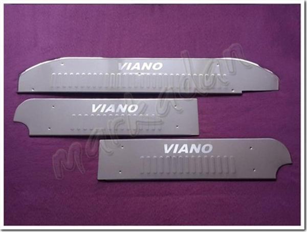 WOC Chrome Mercedes Viano Krom Kapı Eşiği 2004-2014 3 Parça Paslanmaz Çelik - Image 1