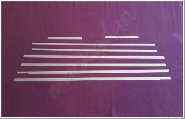 WOC Chrome Mercedes Viano W639 Extra Uzun Şasi Krom Cam Çıtası 2004-2014 8 Parça Paslanmaz Çelik - Image 1