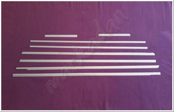 WOC Chrome Mercedes Viano W639 Uzun Şasi Krom Cam Çıtası 2004-2014 8 Parça Paslanmaz Çelik - Image 1