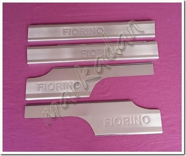 WOC Chrome Fiat Fiorino Krom İç Kapı Eşiği 2008 Sonrası 4 Parça Paslanmaz Çelik - Image 1