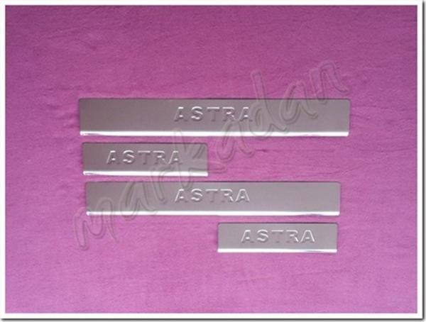 WOC Chrome Opel Astra H Krom Kapı Eşiği 2004-2013 4 Parça Paslanmaz Çelik - Image 1