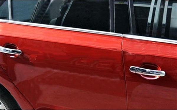 WOC Chrome Skoda Fabia HB Krom Cam Çıtası 2008-2014 4 Parça Paslanmaz Çelik - Image 1