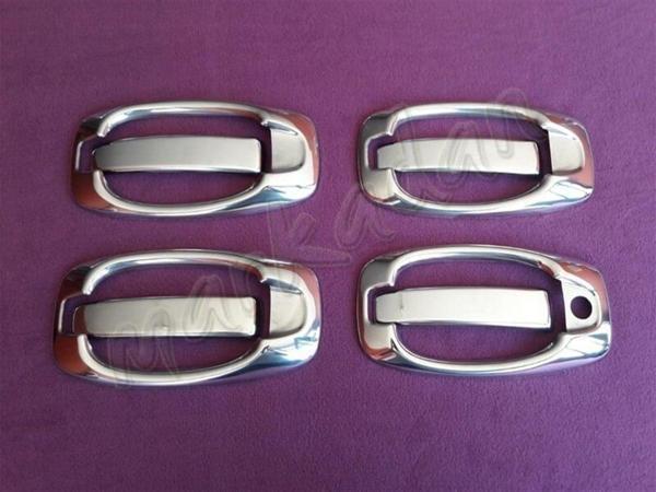 WOC Chrome Opel Combo Krom Kapı Kolu 2012-2018 4 Kapı 8 Parça Set Paslanmaz Çelik - Image 1