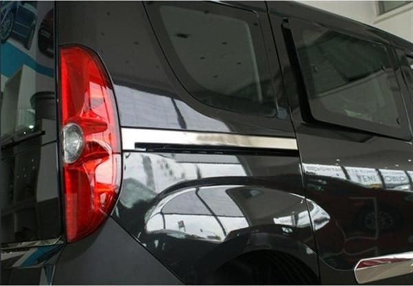 WOC Chrome Opel Combo Krom Sürgülü Kapı Çıtası 2012-2018 2 Parça Paslanmaz Çelik - Image 1