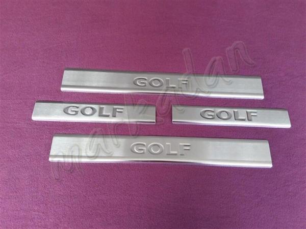 WOC Chrome VW Golf 6 Krom Kapı Eşiği 2009-2012 4 Parça Paslanmaz Çelik - Image 1